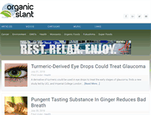 Tablet Screenshot of organicslant.com